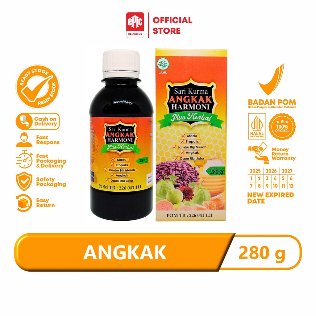 

sari kurma madu angkak plus propolis 280 gr