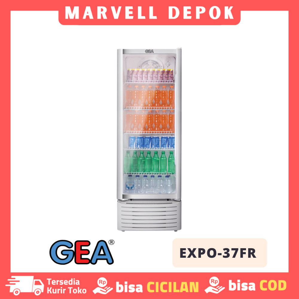 Showcase Gea Expo 37fr Expo 37 fr Kulkas Showcase Pendingin Minuman 5 Rak Garansi Resmi