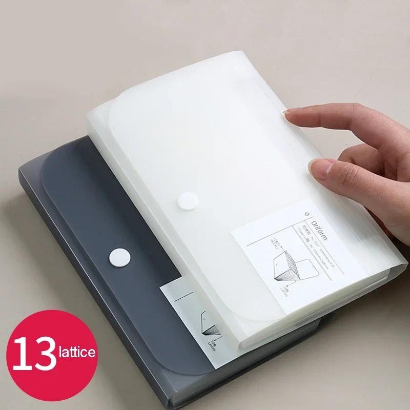 

Mini PP file organ bag Plastic multi-page office receipt document sticker bag Small organ bag