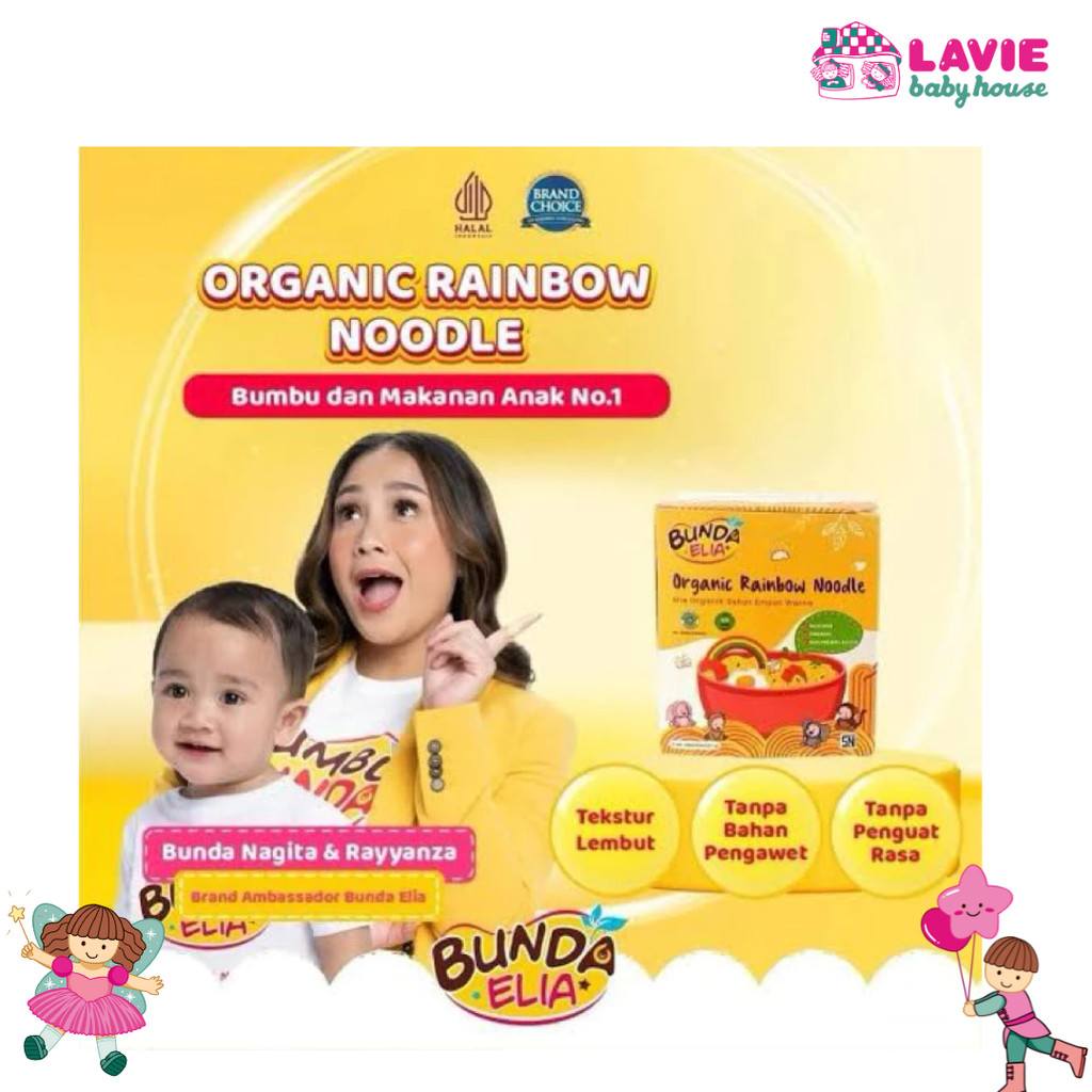 

Bumbu Bunda Mie Organik Pelangi – Mie Sayur 4 Warna Sehat untuk MPASI & Keluarga - Lavie Baby House