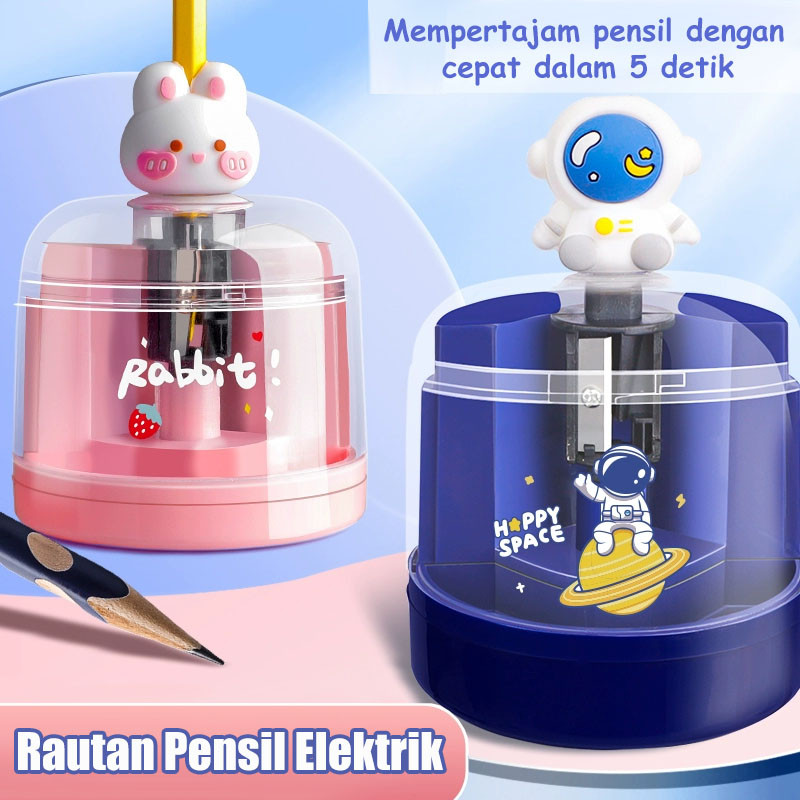 

【LEMLINGER】Rautan Pensil Elektrik Kartun Anak-anak Rautan Pensil Elektrik Rautan Pensil Rautan Pensil Otomatis Lucu
