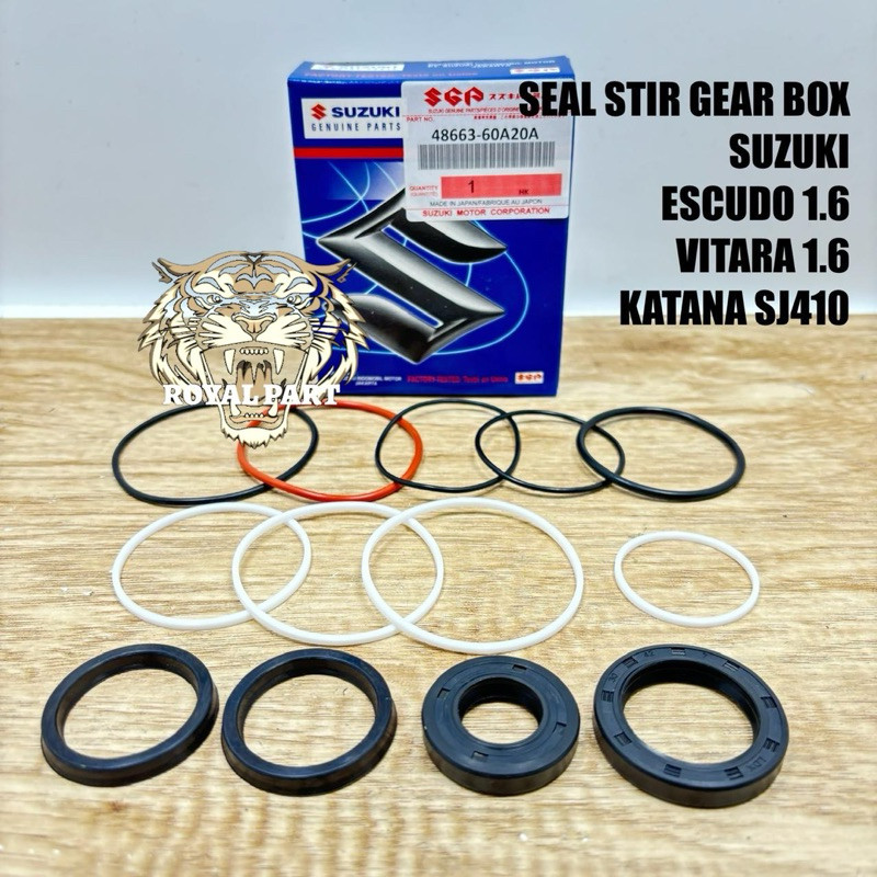 SEAL RACK POWER STEERING KIT BAWAH ESCUDO 1.6 1600CC VITARA KATANA SIL RAK BAK WORM BOREM WOREM STIR
