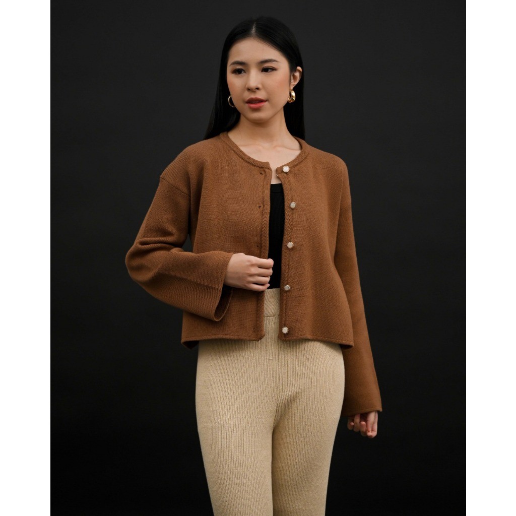 Biel Oversize Knit Cardigan longsleeve /  Cardigan Wanita Kancing / Blazer Bahan Knit / Outer Wanita