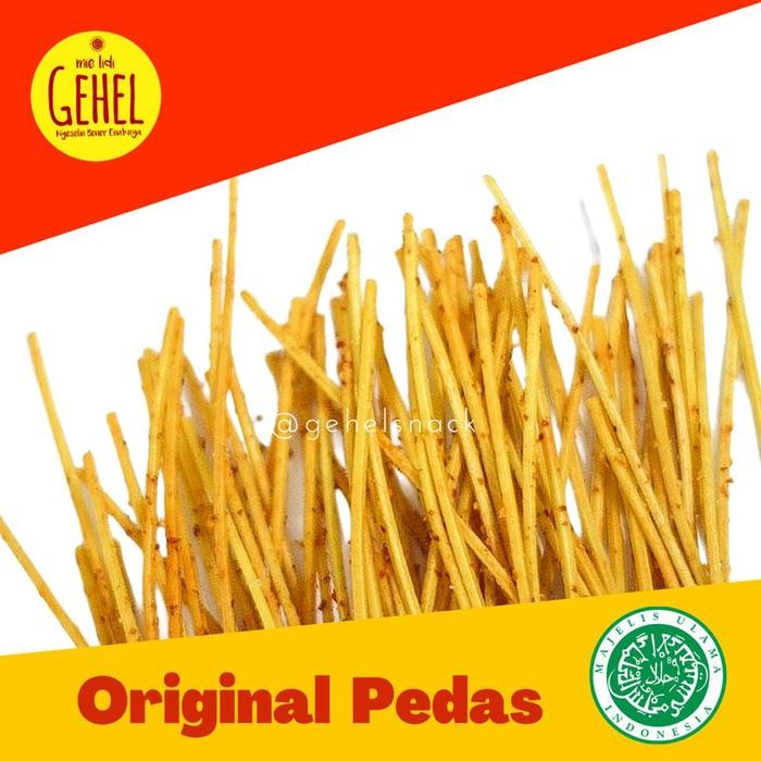 

MIE LIDI GEHEL 200gr - Makanan Ringan, Food Noodles Goreng Instan Pedas Cemilan - Pedas Biasa
