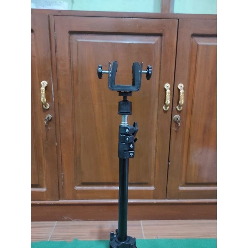 Bipot Portable Panjang 1.3cm Tripot Dudukan Full Besi Kokoh Kuat  PCP UKLIKCO