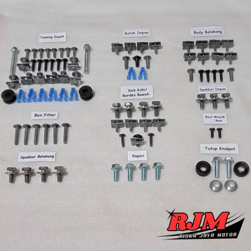 Baut Fullset Cover Bodi Body Honda Vario Techno 125 150 LED NEW eSP