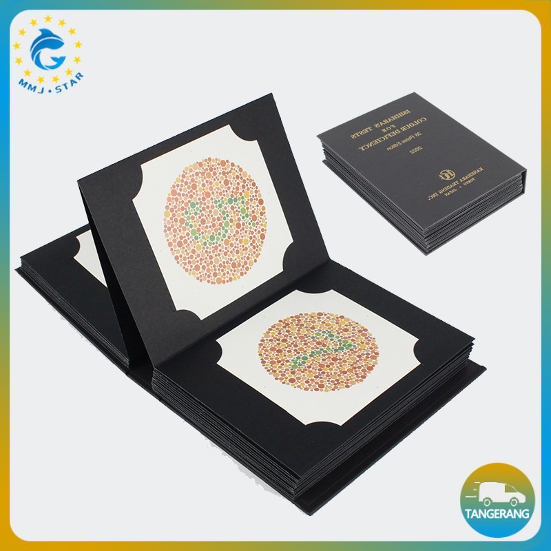 Original Ishihara Test Book 38 Plates Alat Pemeriksa Buta Warna Standar Medis Produk Kanehara Japan 