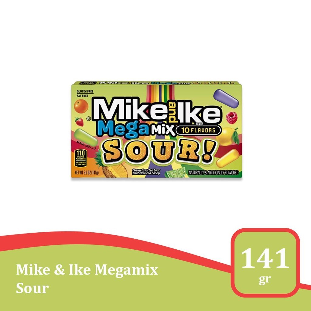 

Mike & Ike Mega Mix Sour 5 oz - permen permen import USA