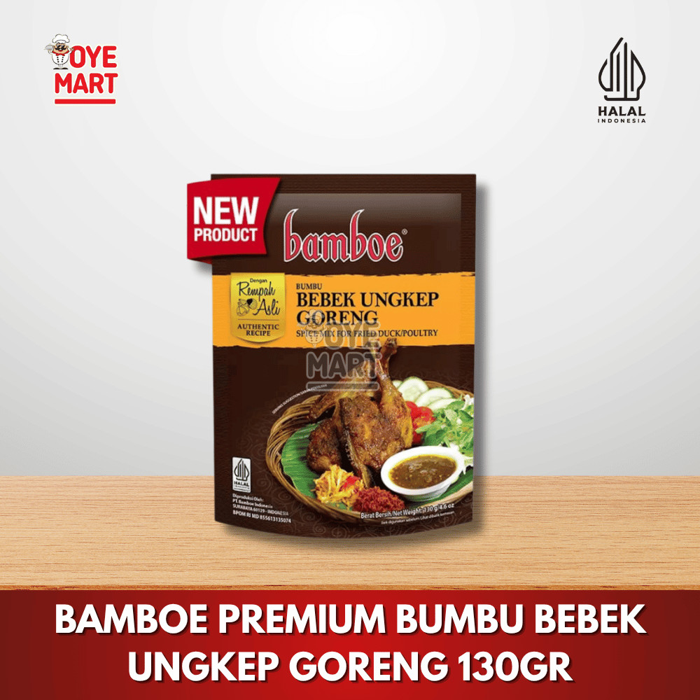 

BAMBOE PREMIUM BUMBU BEBEK UNGKEP GORENG 130GR/BUMBU INSTANT