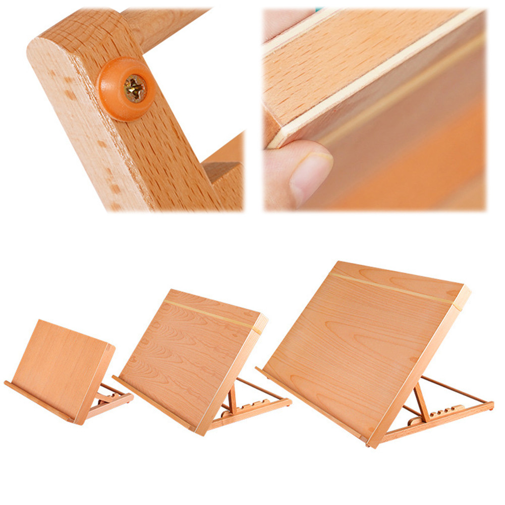 

Drafting Table Easel Adjustable Angle Desktop Drawing Board Portable Painting Stand Multi-Function for Sketching Reading