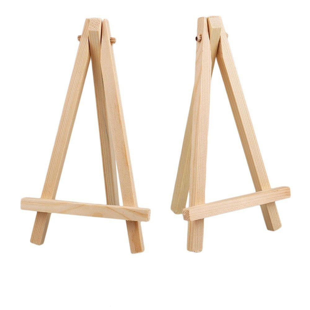

Painting Name Card Stand 8*15cm Craft Drawing Easel Mini Artist Wooden Easel Artwork Display Holder Wedding Table Card Stand