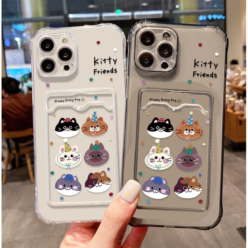 SoftCase ATM ID Card Kitty  pattern Casing For Realme Note 60 60x 50 Narzo N63 N61 10 N53 50A 50i Pr