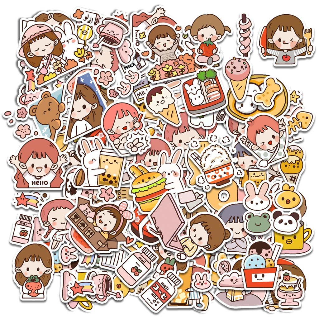 

Stiker Girl Imut Motif Kawaii Tulisan Untuk Scrapbook / Jurnal / Diary /hp / Laptop