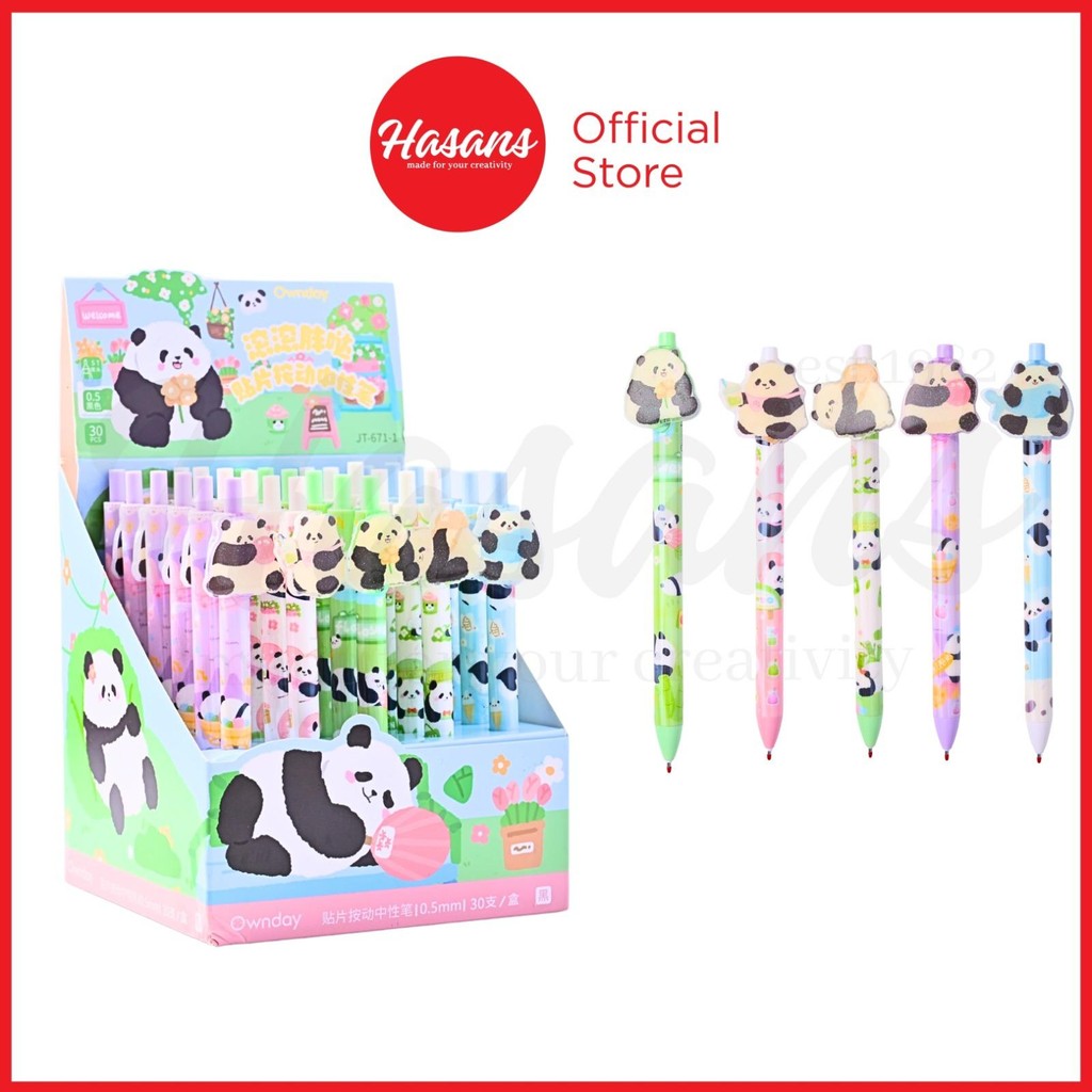 

Pen Gel Karakter Panda / Pulpen Mekanik Gambar Panda / Pen Gel Isi Ulang / Bolpoin Gambar Panda / Pen Cetekan Karakter Panda / Joytop, Rolling Panda Gel Pen