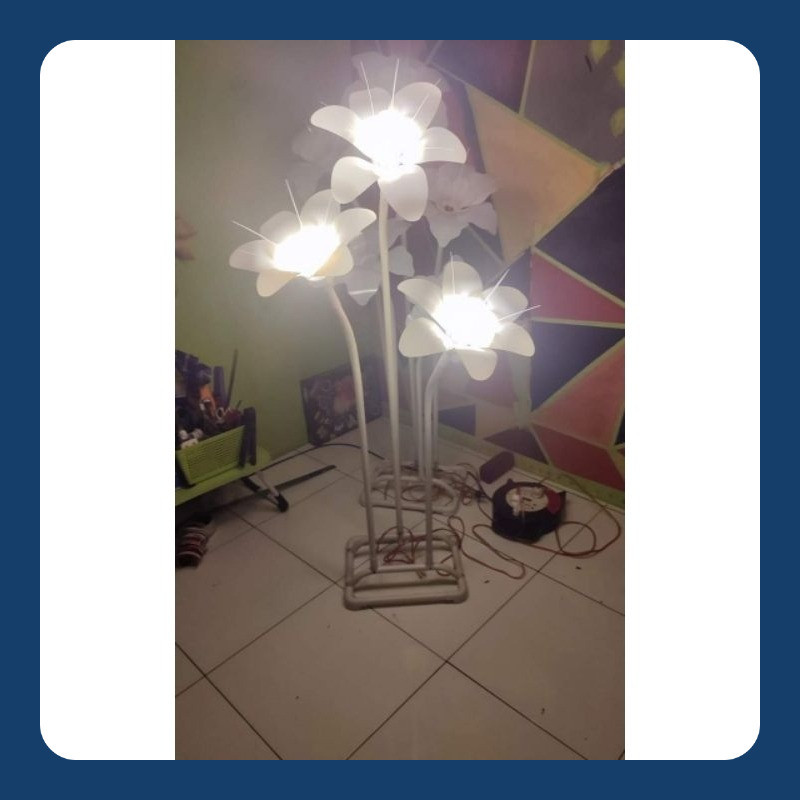 standing lampu kelopak bunga OVAL jambang