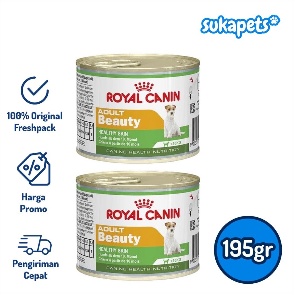 Royal Canin Mini Adult Beauty Can Makanan Anjing Dewasa Wet 195gr