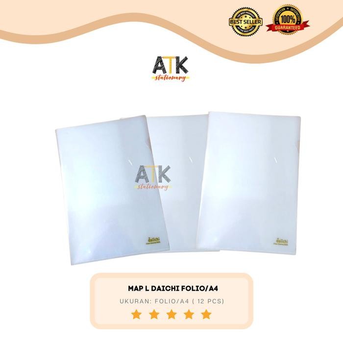 

【YANA-M】BIG SALE !!! Map L ( Clear Sleeve) Daichi Ukuran Folio/ A4 atk - Folio