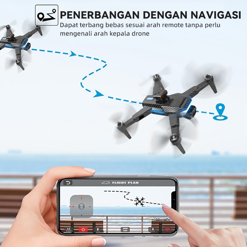 P9 GPS Drone Kamera Jarak Jauh Fotografi Udara Profesional  Dual Camera Drone  Ulang TahunCO