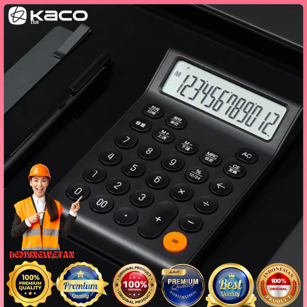 

Kaco MATE Calculator Kalkulator 12 Digit Large Screen Battery - K1429