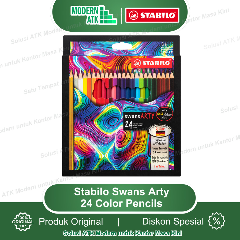 

Stabilo Swans Arty 24 Color Pencils