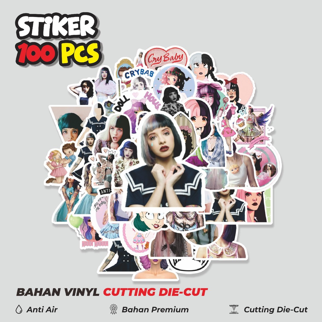 

Terbaru! 50 pcs Stiker Artis Melanie Martinez Dekorasi Lucu Kreatif untuk Notebook, Skateboard, HP
