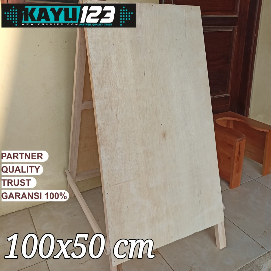Stand Banner X Banner Standing Banner Stand Kayu Lipat Praktis Simple