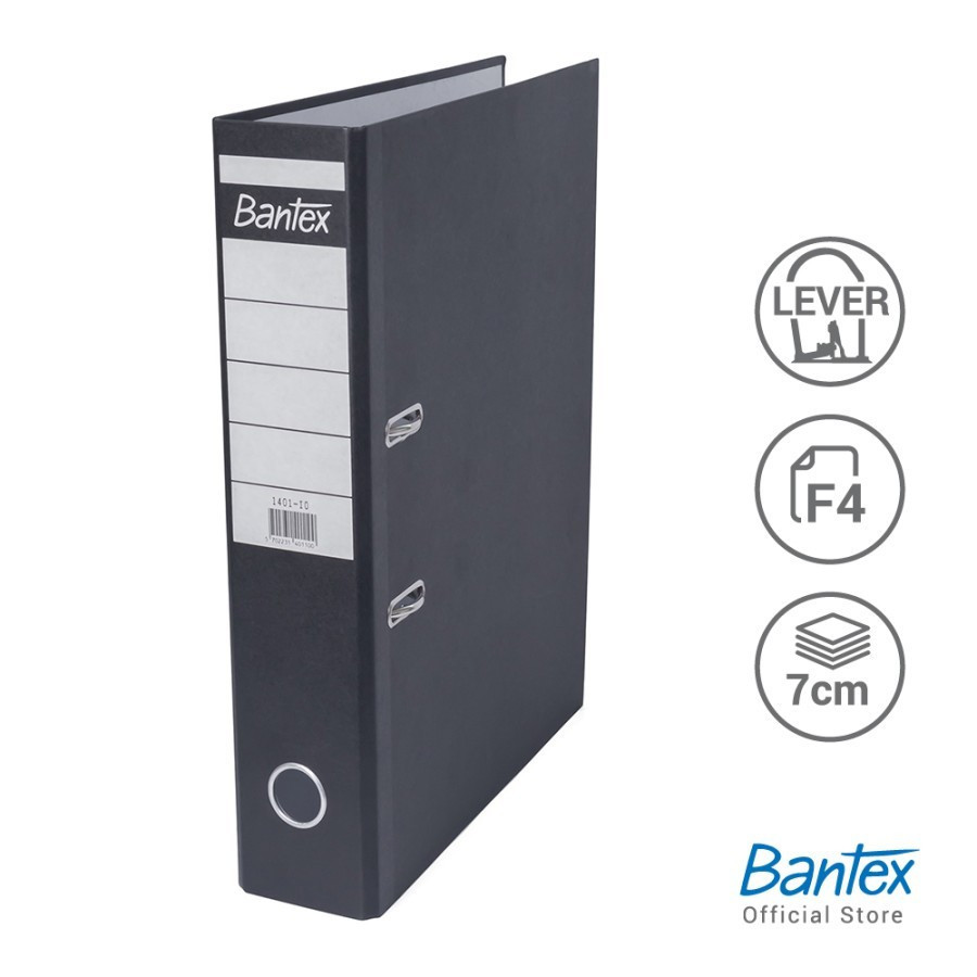 

Bantex Lever Arch File Ordner Economic Folio 7 Cm Black #1401 (DUS)