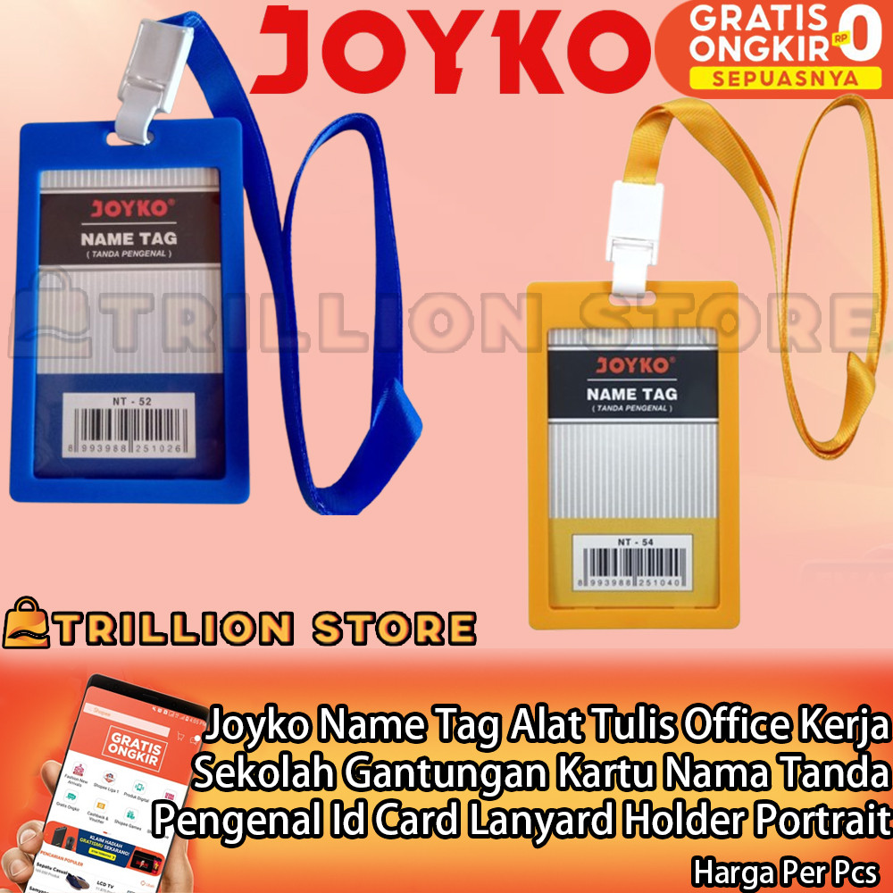 

Joyko Name Tag Alat Tulis Office Sekolah Gantungan Kartu Nama Tanda Pengenal Id Card Lanyard Holder Portrait N 52 Perlengkapan Kantor-Kantoran Kuning Biru Tali Frame Plastik Plastic XINI Pelastik Kerja Pegawai Karyawan