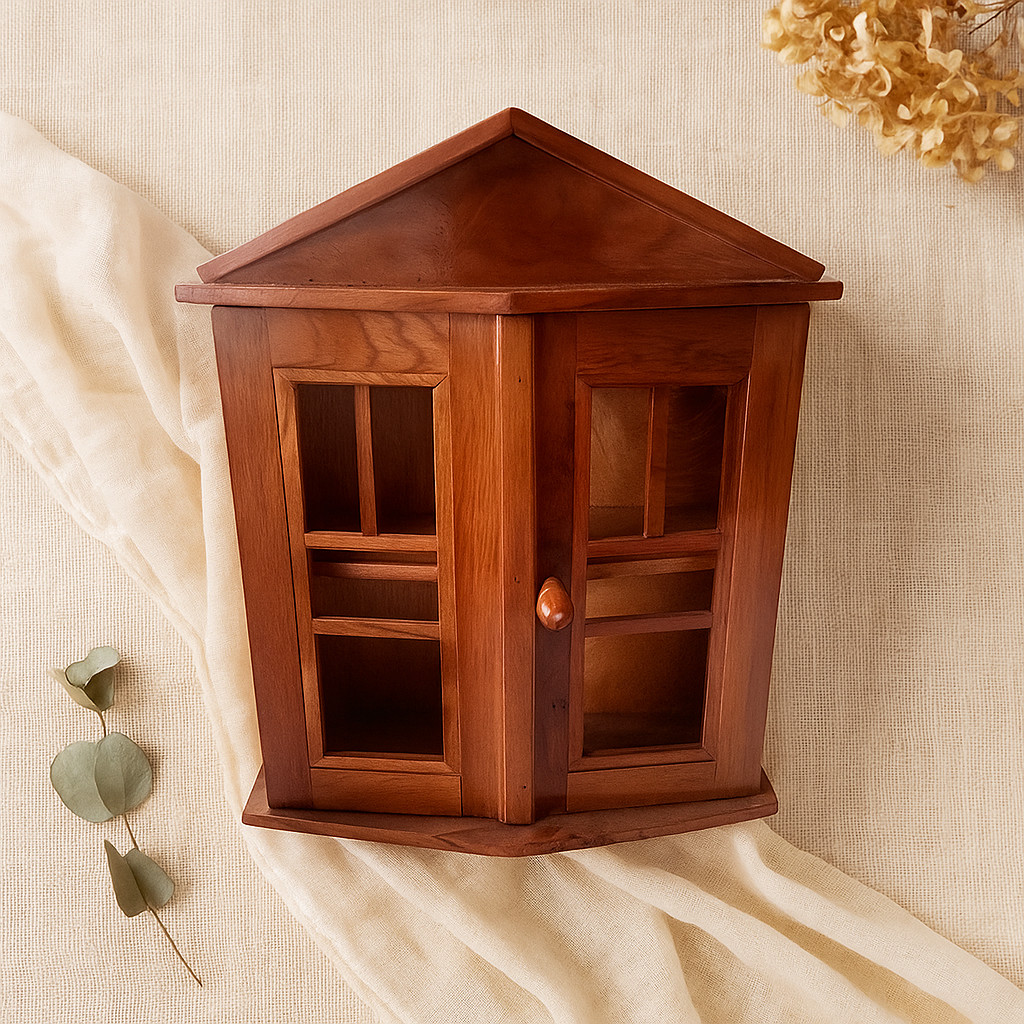 MD2H Kotak Obat P3K Kayu Jati Asli Blora 30x10x40cm Tempat Penyimpanan Estetik
