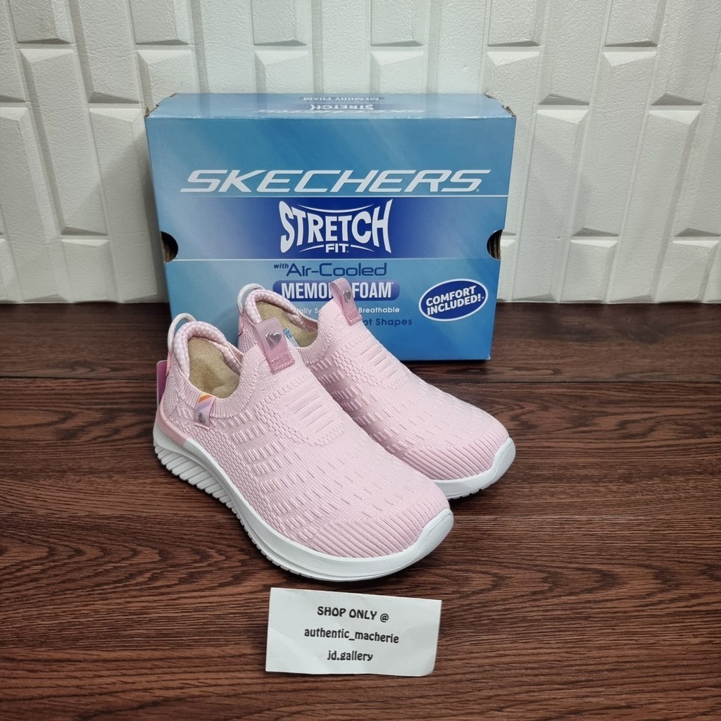 ORIGINAL SALE 70% SEPATU SKECHERS ULTRA FLEX 3.0 HAPPY BRIGHTS 302244L LTPK LT PINK KIDS