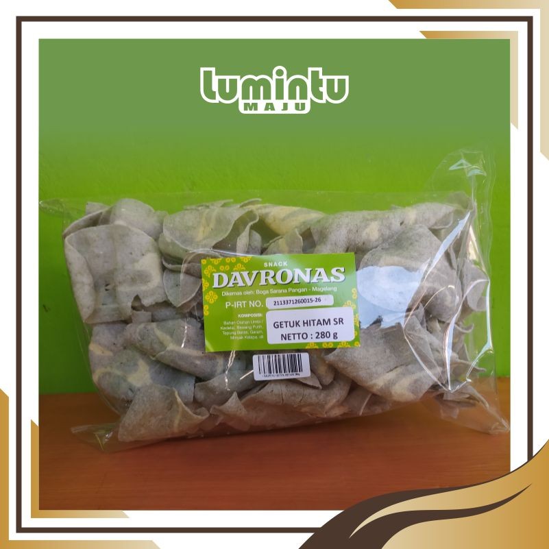 

GETUK HITAM SR 280GR DAVRONAS / camilan snack dan oleh-oleh khas Magelang