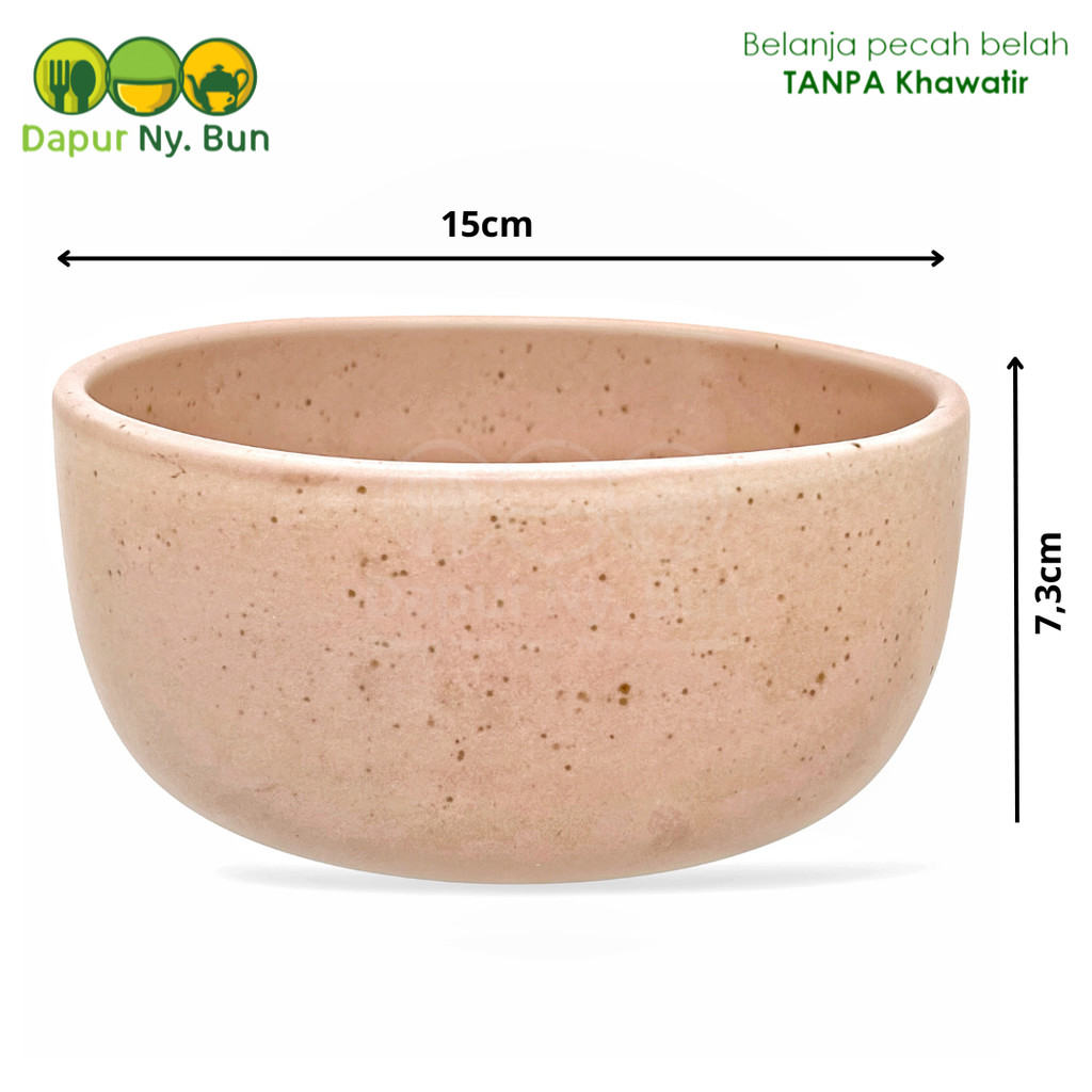 Mangkok Soup Keramik Cantik Estetik Pyramid Original