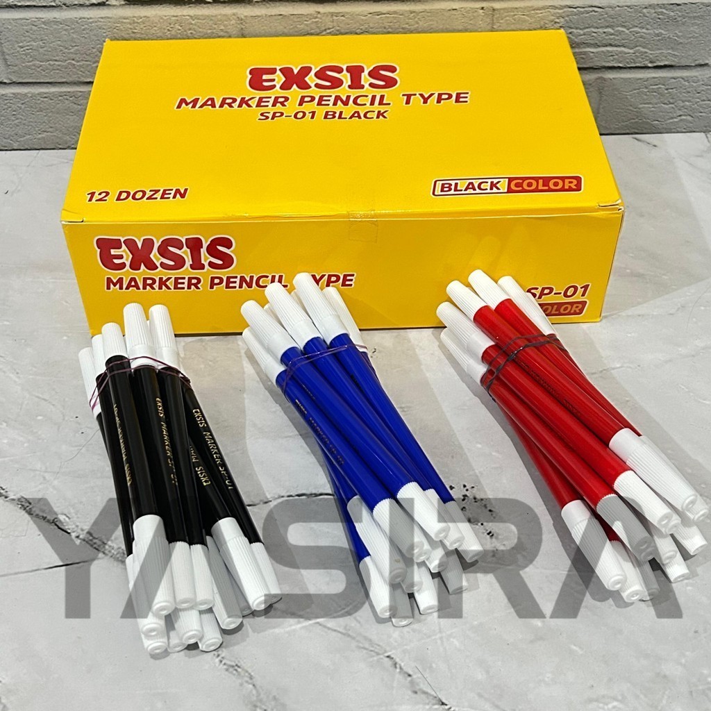 

Spidol Exsis SP-01 Sieco Warna Hitam Biru Merah