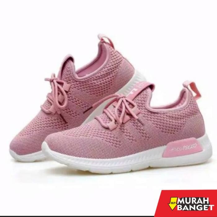 Sepatu sneakers wanita upseo tsexo import fashion - marun