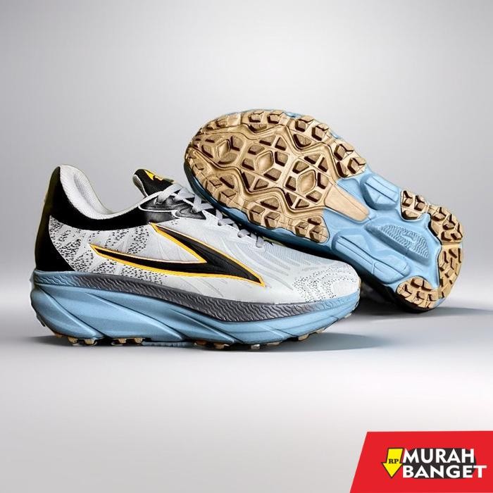 Zevma Tera Speed .1 Grey Black - Sepatu Olahraga Running Lari Pria Wanita Sneakers Kasual Senam - Te