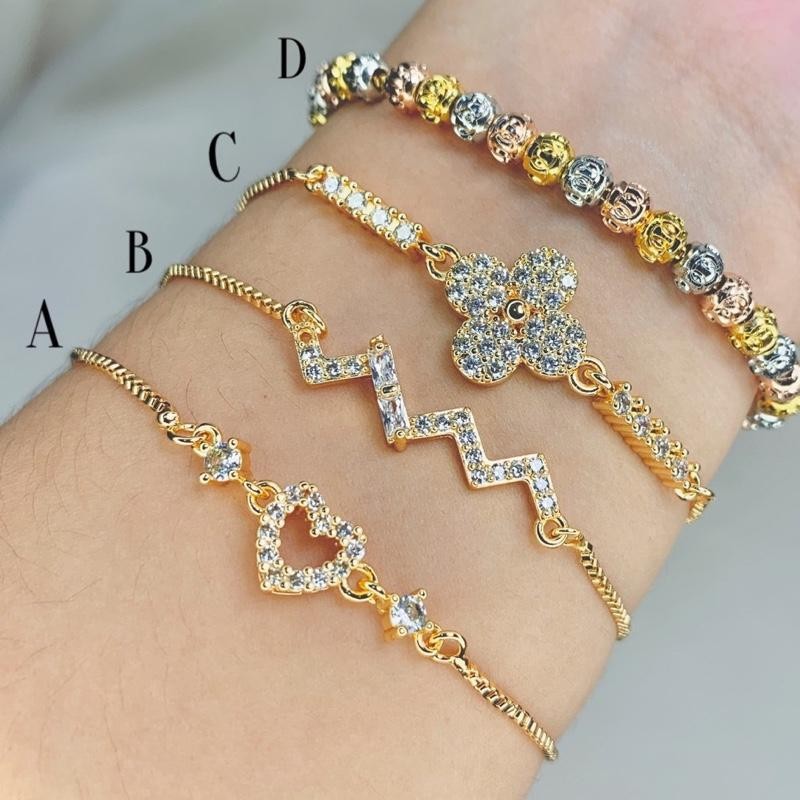 SWAN PERHIASAN GELANG SERUT #1 Wanita Lapis Emas Muda Anti Luntur 006