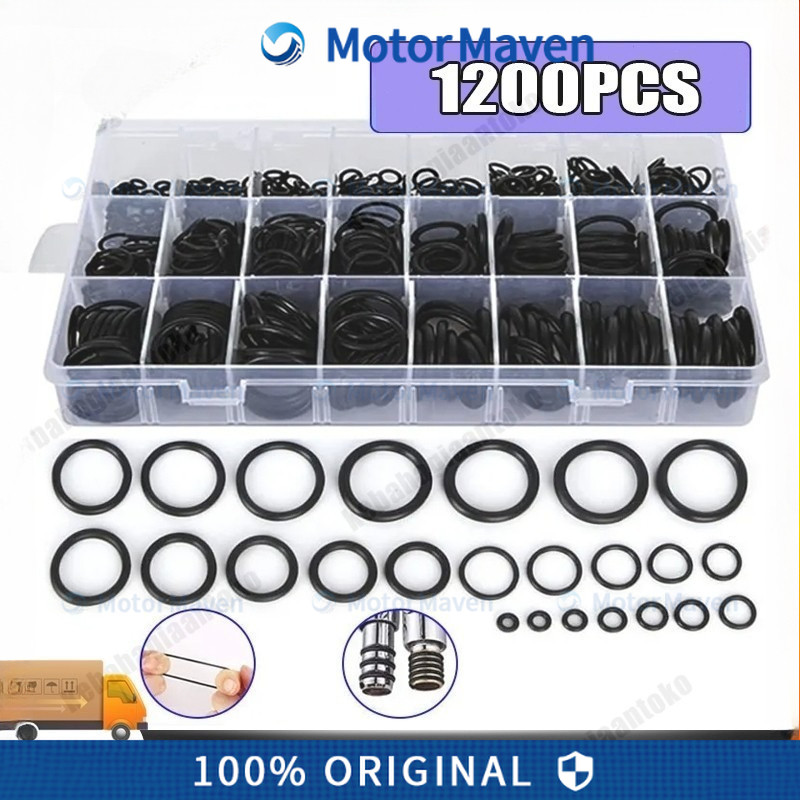 1200 PCS Sil O Ring Karet Seal O ring PCP Sil Oring Karet Seal Oring 1 Set Sil Oring Box Hidrolik