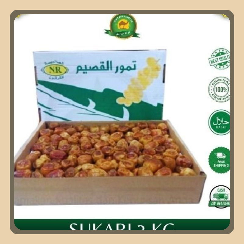 

Kurma Sukkari Basah Premium – Oleh-Oleh Haji & Souvenir Umroh (3Kg)