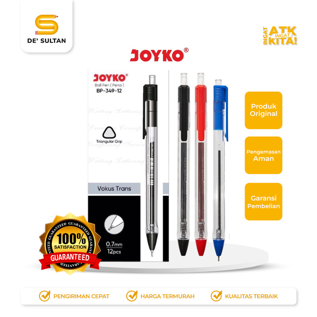 

JOYKO PULPEN BALLPEN BP-349-12 (1LSN/ 12PCS)