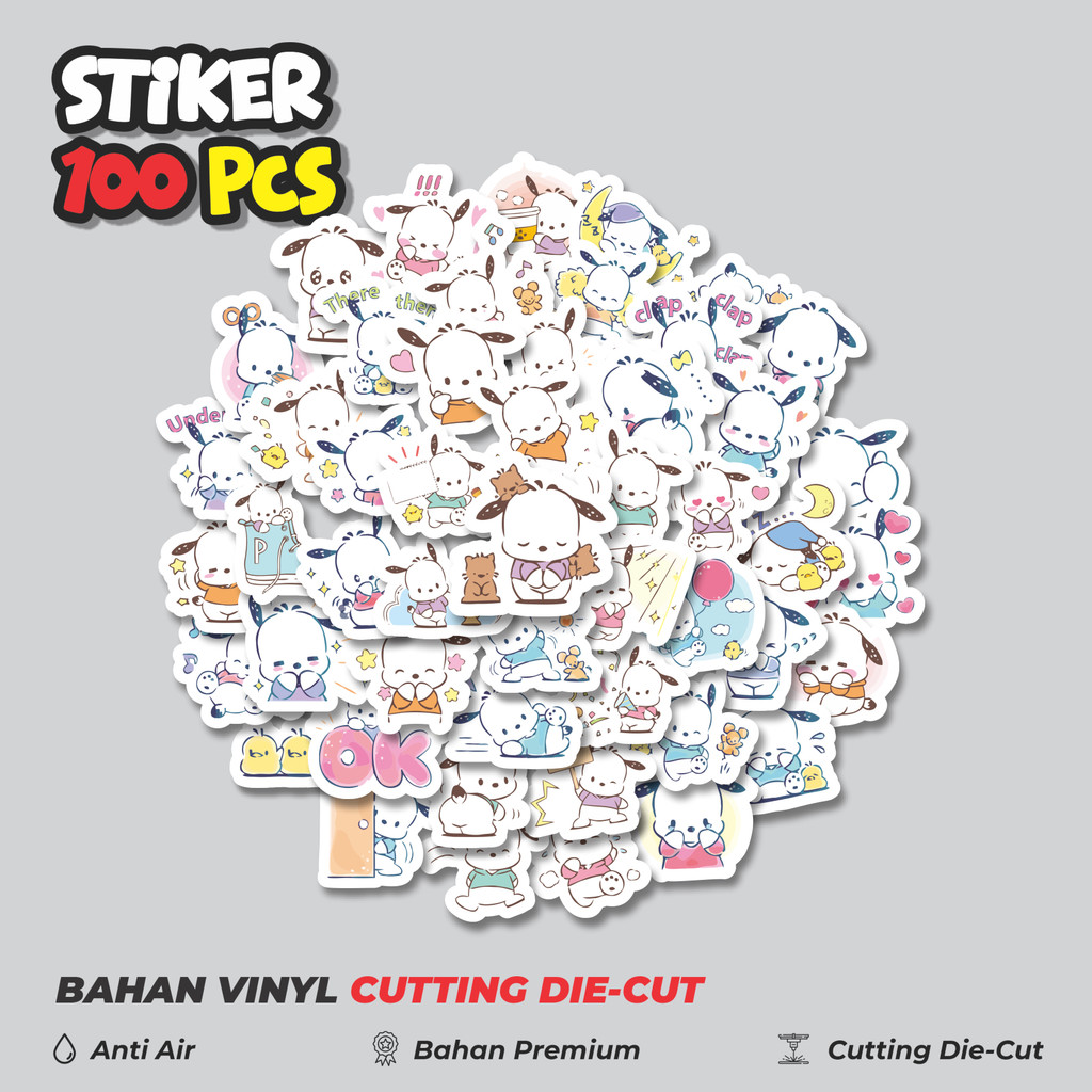 

Terbaru! 50 pcs Stiker Kartun Pochacco Versi 2 Dekorasi Lucu Kreatif untuk Notebook, Skateboard, HP