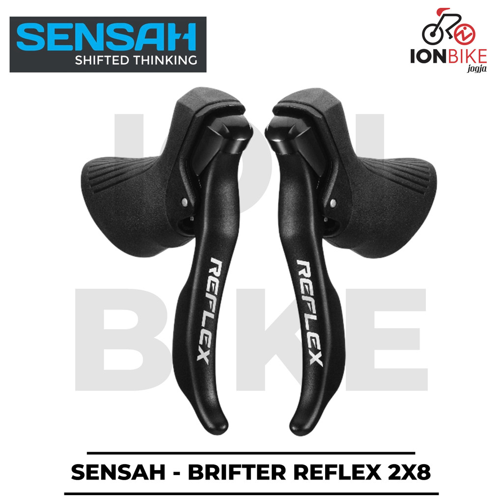Brifter Sensah Reflex 2x8 Speed Shifter Sepeda Balap Roadbike Road Bike 2 x 8 Sp Murah Original Clar