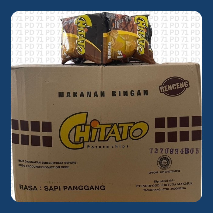 

1 DUS ISI 6 RENCENG CHITATO BBQ BARBEQUE SNACK CIKI