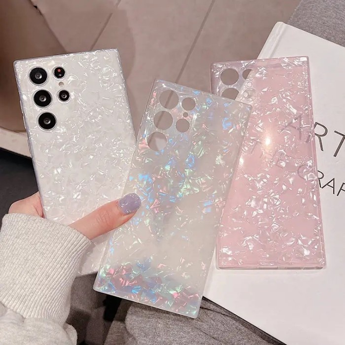 SAMSUNG S22, S22 PLUS, S22 ULTRA - Dream Shell pink SOFT CASE CASING - S22. A