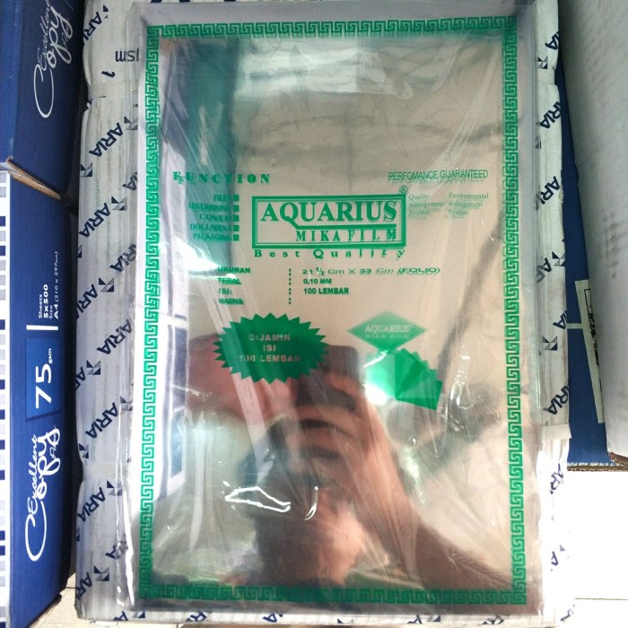 

Plastik Mika Bening (Mika Film) Jilid Aquarius F4/A4 0.10 mm