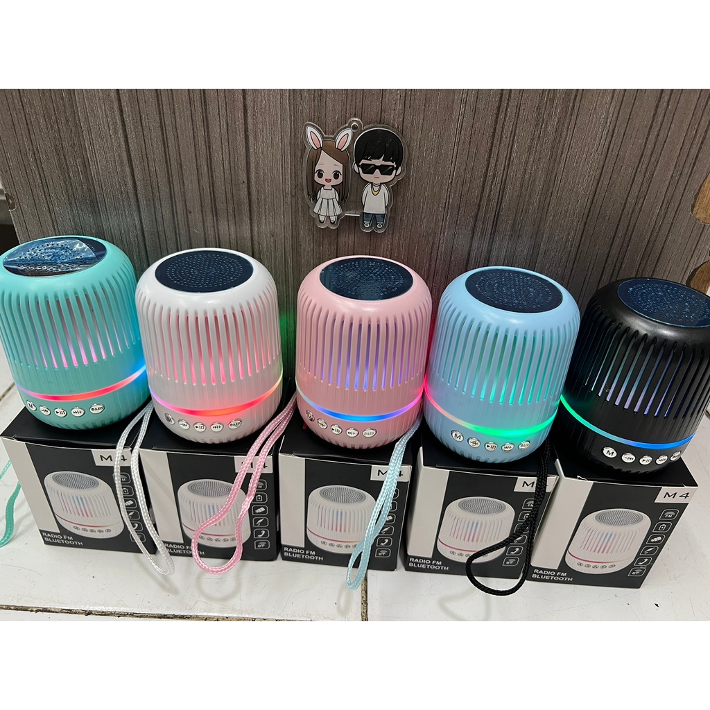COD ~ Speaker Bluetooth Portabel Fleco M4 / Speaker Mini Portabel Bluetooth Support USB/Memori/Aux/F