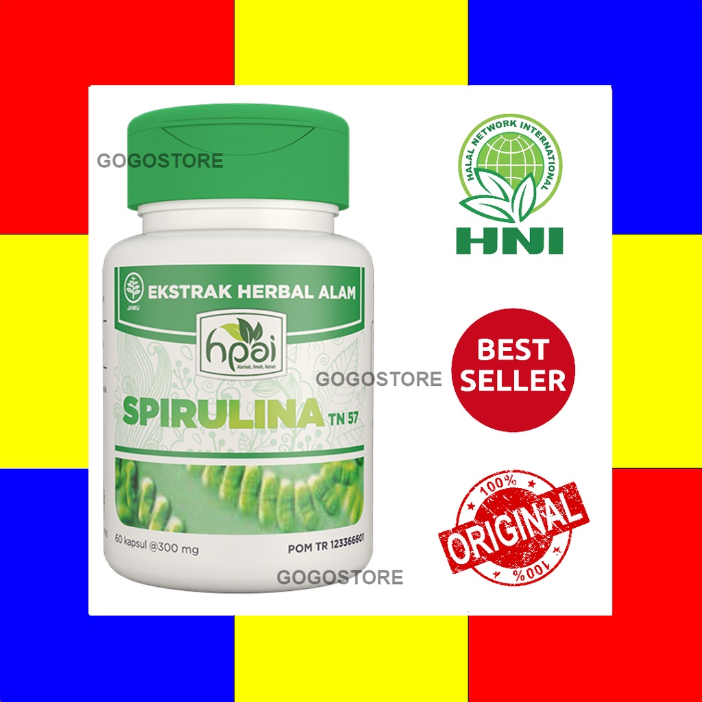 SPIRULINA - Suplemen kesehatan sumber klorofil - HNI HPAI ORIGINAL - GOGOSTORE