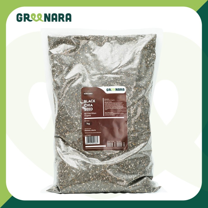

Organic Black Chia Seed 1Kg / Chiaseed Hitam Organik MURAH