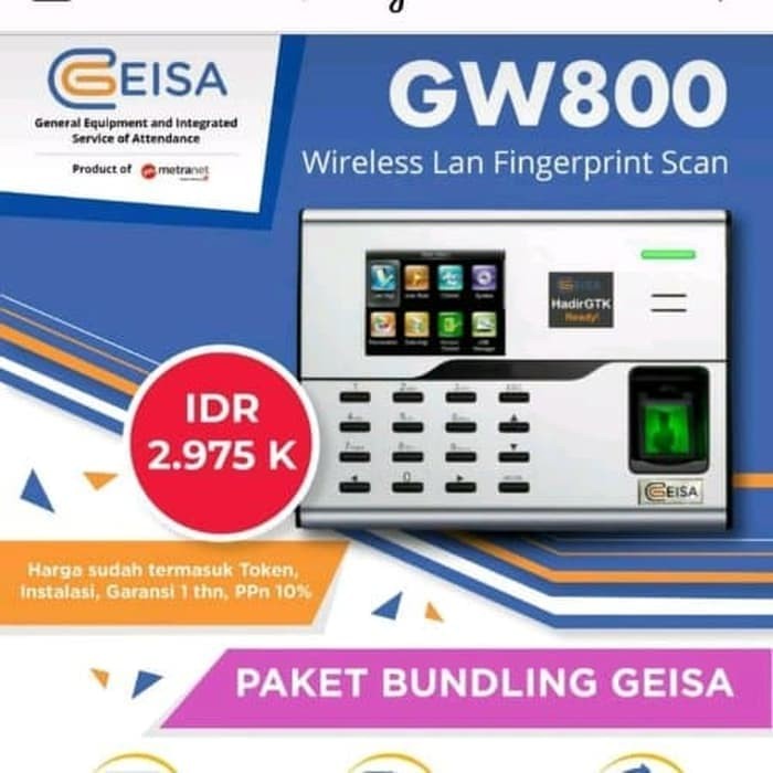 EKSTRA Mesin absen Geisa GW800 FingerPrint Geisa GW800 Y7H