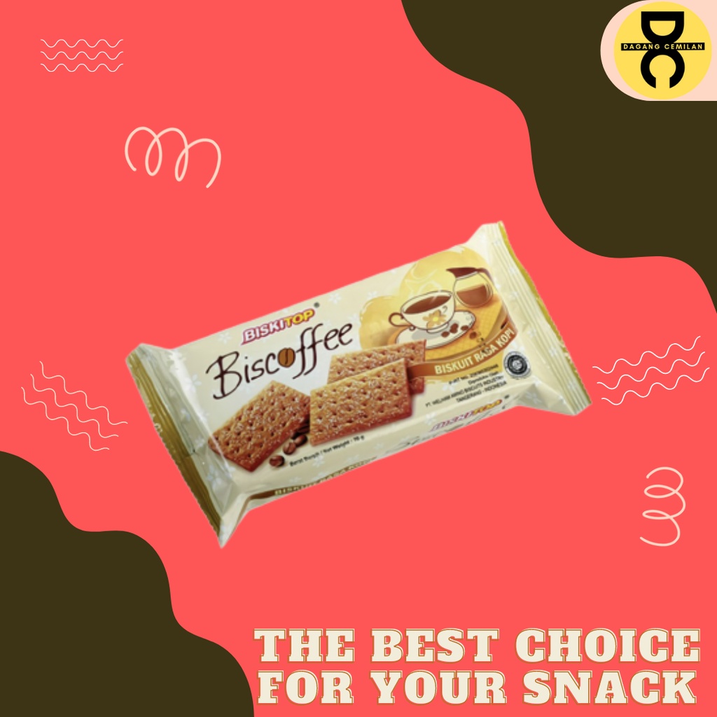 

DC - BISKITOP BISCOFFE 60g Biskuit Kue Kering Anak Dewasa Enak Renyah Biscuit Rasa Kopi Manis