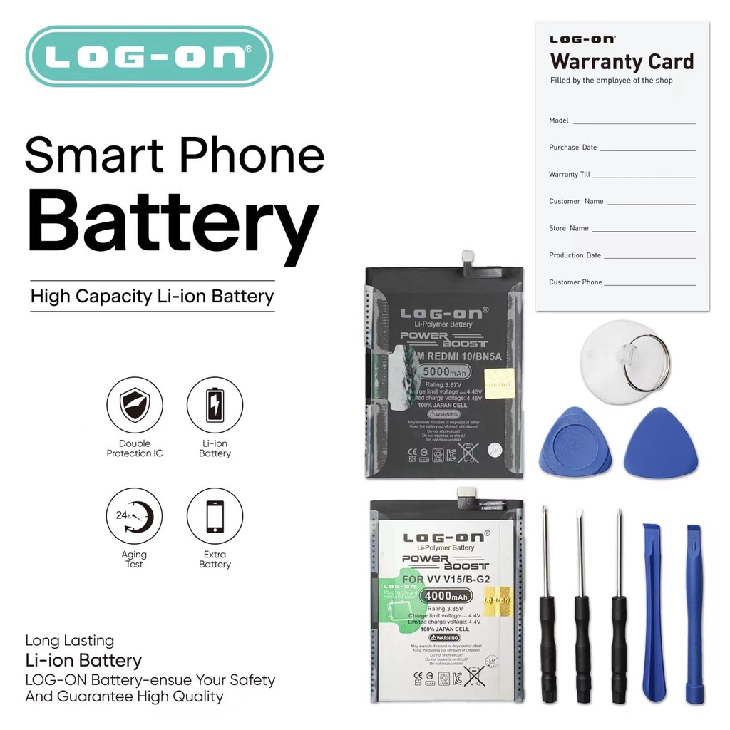 Log On - HQ-50S Samsung A02S /A03S Power Boost Double Protection IC Battery Baterai Batre